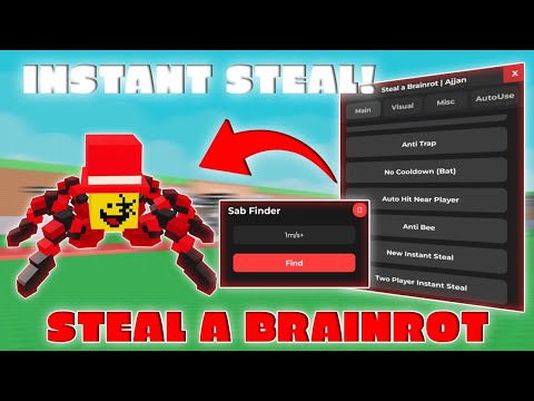🔥Steal a Brainrot Script (WORKING ALL FLOORS!) | 😱Instant Steal,👑Auto Steal,🔍Secret Finder*NOKEY*🔮