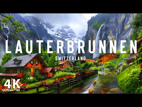 VIDEO Lauterbrunnen 4K - Desa Terindah di Swiss | Surga Bumi