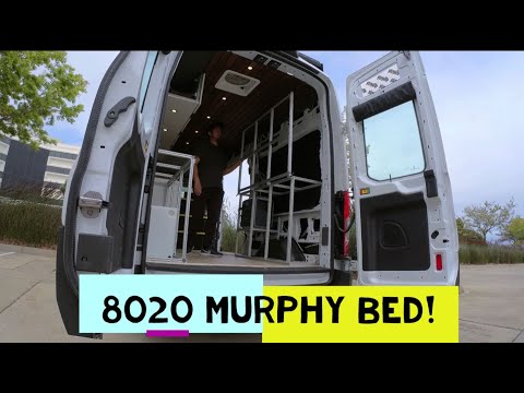 AWD Transit 8020 MURPHY BED FRAME COMPLETE! - Part 21