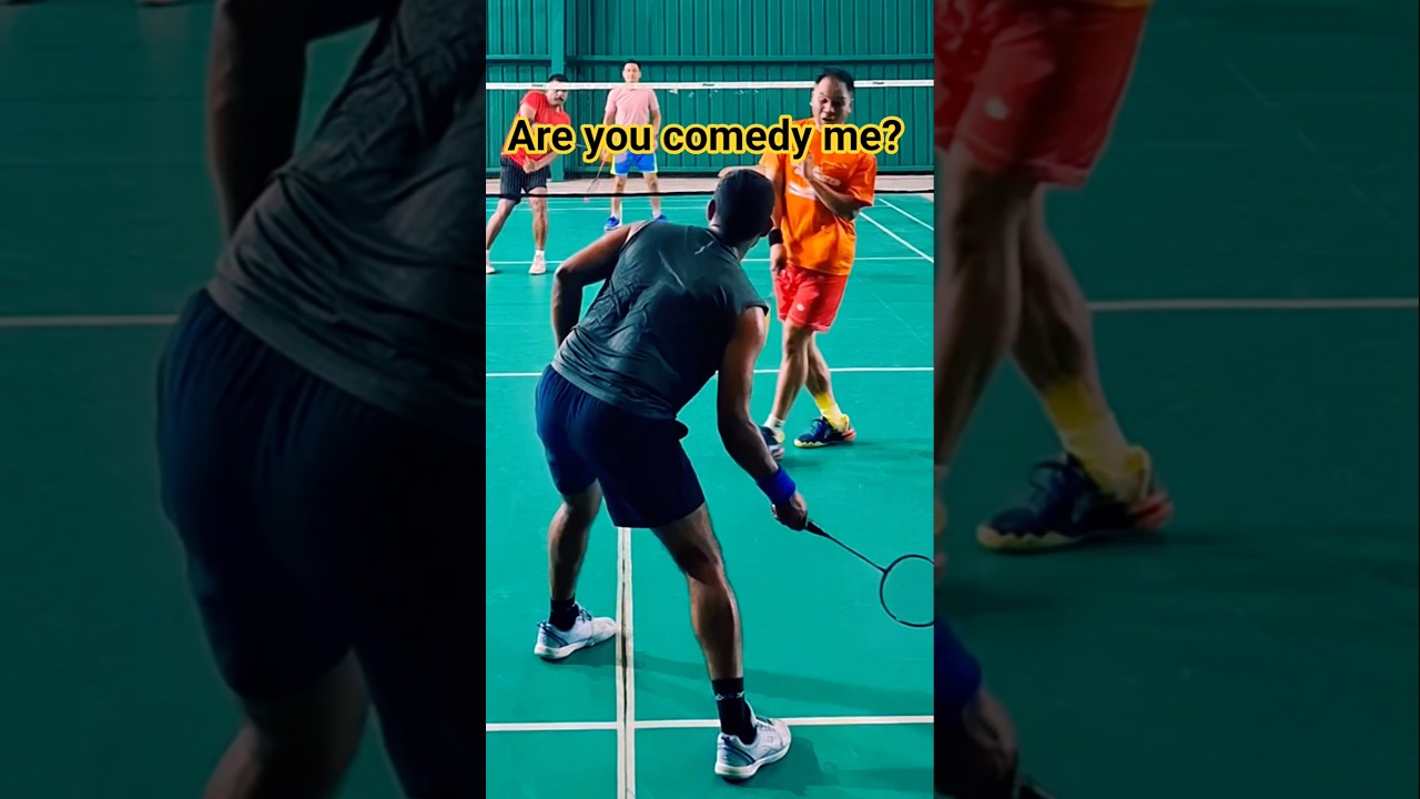 He really thought it was going out... 🤯 #Badminton #shorts #viral
