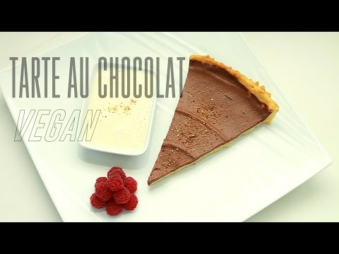 TARTE AU CHOCOLAT & CREME ANGLAISE VEGAN | Dessert Facile Végétalien