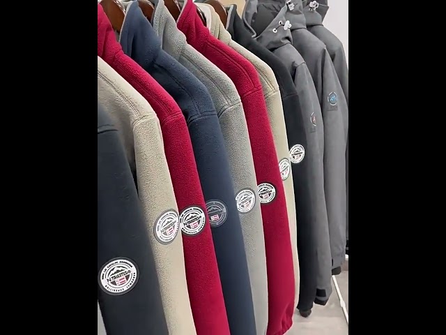 Vídeo relacionado con Generisch Sudaderas con capucha para hombres abrigo de lana moda cuello doble cortavientos tela fría kimono japonés hombre, gris, L