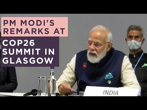PM Modi's remarks at COP26 Summit in Glasgow