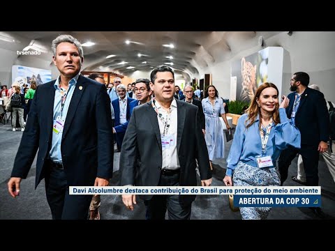 Na COP 30, Davi destaca redução do desmatamento e avanço da energia limpa