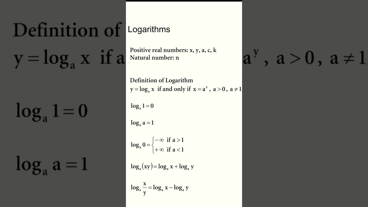 MATHS IMPORTANT FORMULAS #mindmaths #mathseducation