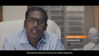 Video on how Urban Management Centre is supporting the SBM-e Learning portal of MoHUA with the Microsoft Sangam Portal
