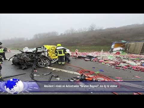 Aksident i rëndë në Autostradën “Ibrahim Rugova”, me dy të vdekur