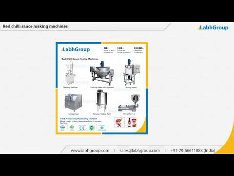 Red chilli paste sauce making plant machinery - labh group, ...