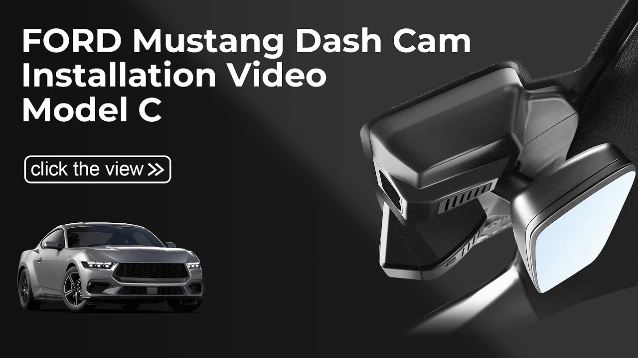  2024-2026 Ford Mustang Gen7 Dash Cam Install | Mangoal Model C 4K Front 013T-1