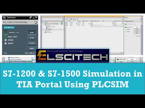 S7-1200 & S7-1500 Simulation in TIA Portal Using PLCSIM