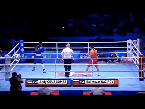 Andy Cruz (CUB) vs. Bakhtovar Nazirov (RUS) AIBA World Boxing Championships 2015 (56kg)