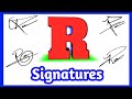 ✅ R signature style | R letter signature style | Signature style of my name
