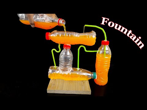 DIY Water Fountain Without Electricity At Home From Discarded Plastic Bottle