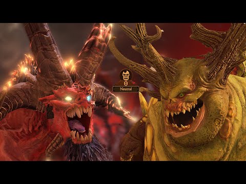 Skarbrand Neutral Diplomacy Lines To Kugath Plaguefather - Total War Warhammer 3