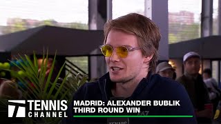 Alexander Bublik Discusses his Uber-Relaxed Mentality on Court | 2024 Madrid 3rd Round