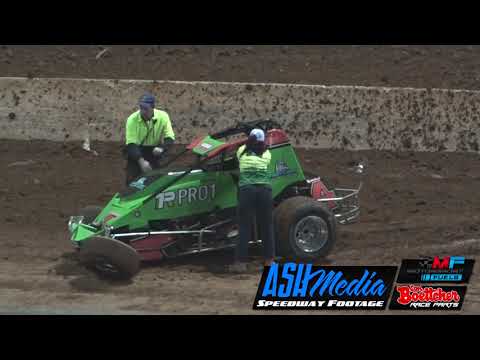 Wingless Sprints: Dan Moes Crash - Archerfield Speedway