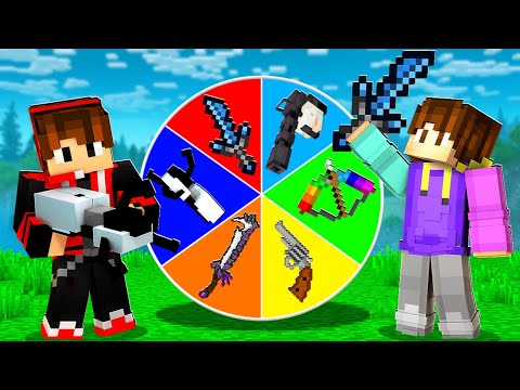 The Roulette of SUPER OP Weapons in Minecraft !!!!