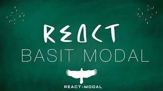 React Açılır Uyarı Mesajları - React-Modal Paketini Kullanarak Açılır Mesajları 