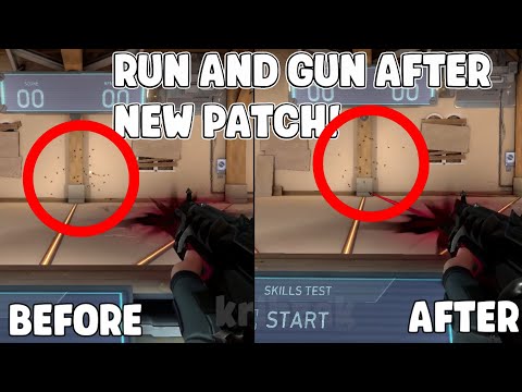 Valorant Run And Gun Before Vs After Nerf SIDE BY SIDE in Patch 6.11