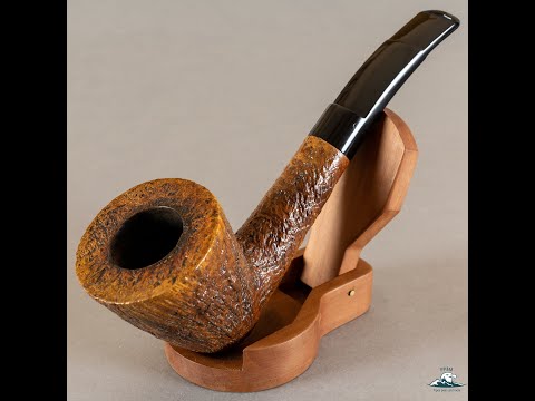 Handmade Charatan Large Sandblasted Bent Dublin Saddle Stem 9mm *SOLD*