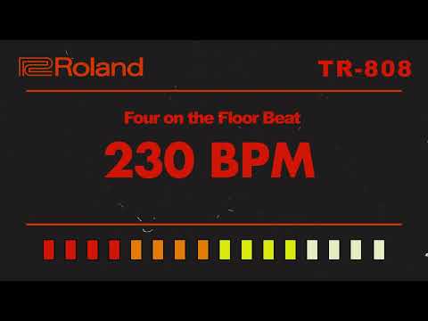 Roland TR-808 Four On The Floor 230 BPM Backing Track