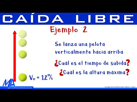 Caída libre | Ejemplo 2 Se lanza hacia arriba...