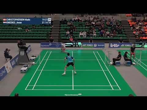 Match point - Mads Christophersen vs Joran Kweekel - MS, SF - Belgian Int. 2024
