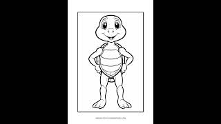 Dive into Creativity with Turtle Coloring Pages Printable Vol: 6!