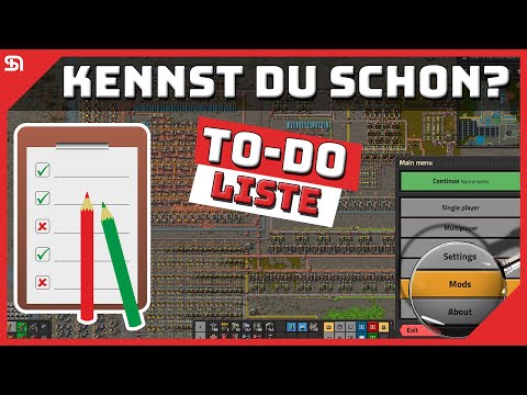 TO-DO LISTE | Factorio Mod | Deutsch