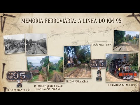 Composição da Maria Fumaça passando pelo Km 95 em São João Del Rei na chegada a Cidade Histórica.