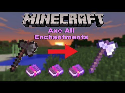 Tech Gaming - Perfect enchantments For Axe |Minecraft pe 1.19|