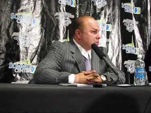 Predators vs Blackhawks 4 7 09 Post Game Raw Footage Part 2