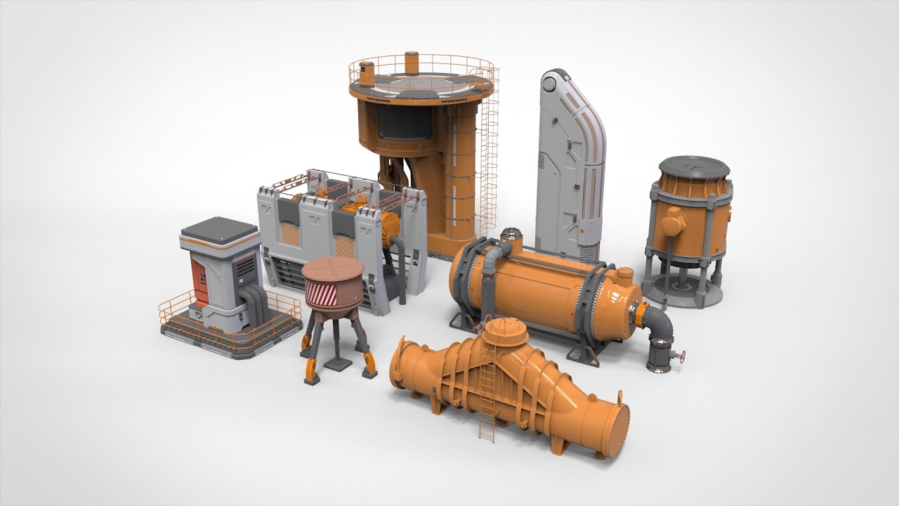 Adere&ccedil;os de fic&ccedil;&atilde;o cient&iacute;fica 4 Modelo 3D