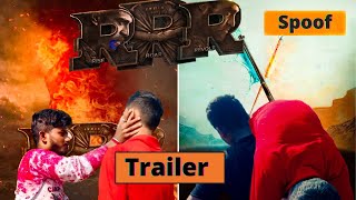 RRR :- Rise Roar Revolt trailer || spoof || Action scene #rrr #thesquadvlogger #dhanbadputki video