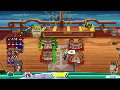 Diner Dash (Expansão): Flo Through Time - Nível #37 - Buccaneer Bistro VII