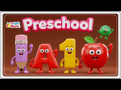 Preschool Learning activities for 3 year olds at home | Learn ABC Phonics Shapes Numbers Colors 🌈