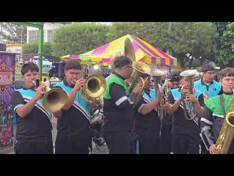 ENSAMBLE "Tours la paz latin band" 💚🔥 junto a "Linares music band" 🩵🔥 en San Miguel Tepezontes 2026.