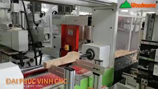 MÁY PHAY TUPI CNC FULL AUTO 4 Trục Phay/ khoan/ lắc mộng âm/ chà nhám. Woodmaster Cnc
