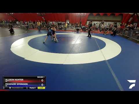 106-112 Lbs Round 1 - Allison Hunter, WI Vs McKenzie Simonson, WI 07f4