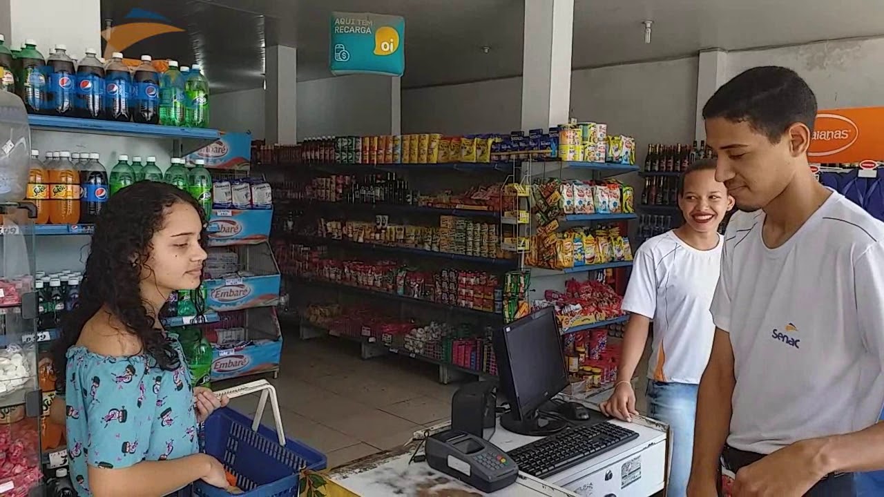 Operador de Supermercado SENAC ( Bom Atendimento e Mau Atendimento )