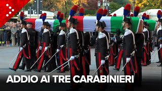 State funeral for the deceased Carabinieri: Emotion during the final farewell in Padua