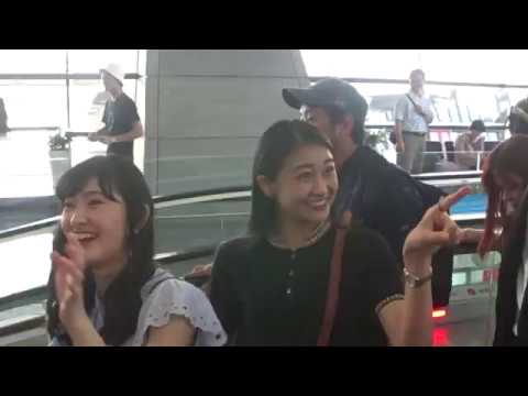 180701 Angerme arrived Taiwan@ airport Taoyuan