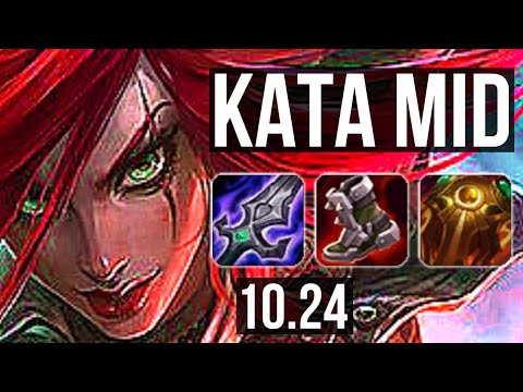 KATARINA vs LUCIAN (MID) | 16/1/5, 3.6M mastery, 2800+ games, Rank 6 Kata | BR Grandmaster | v10.24