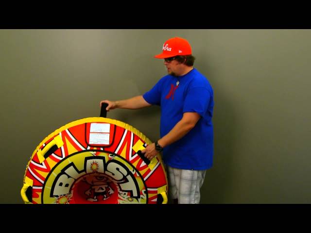 Blast Round Inflatable Towable Tube Single Rider 6