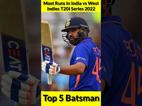Most Runs In India vs West Indies T20I Series 2022 🇮🇳 Top 5 Batsman 🔥 #shorts #suryakumaryadav
