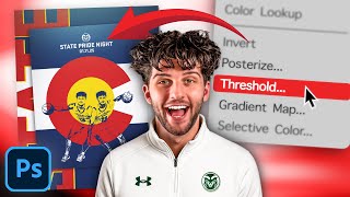 Most Underrated Hack for Sports Design (Threshold) | Photoshop
