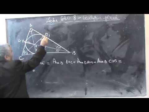 Lectia GEO 8 - Cercul inscris intr -un triunghi