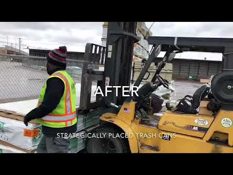 Pecos Lean Trash Cans