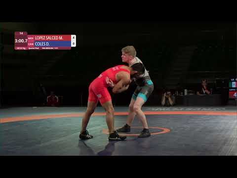 1/4 GR - 67 kg: M. LOPEZ SALCED (MEX) v. D. COLES (CAN)