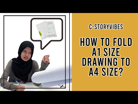 #C-STORYVIBES - TUTORIAL FOLD A1 DRAWING TO A4 SIZE